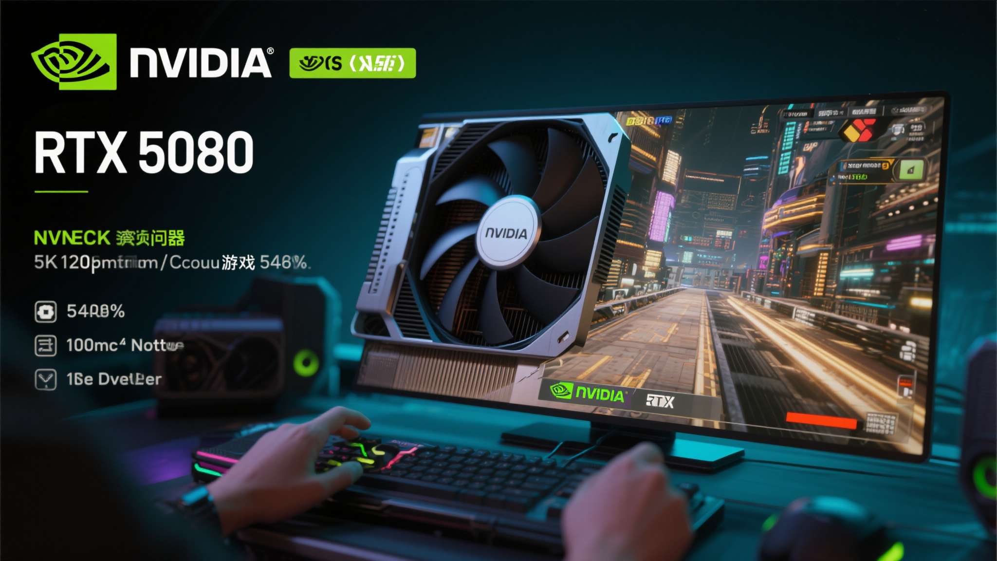 RTX&nbsp;5080的出现同时解决了这两个问题。其强大的GPU核心可以轻松驾驭5K分